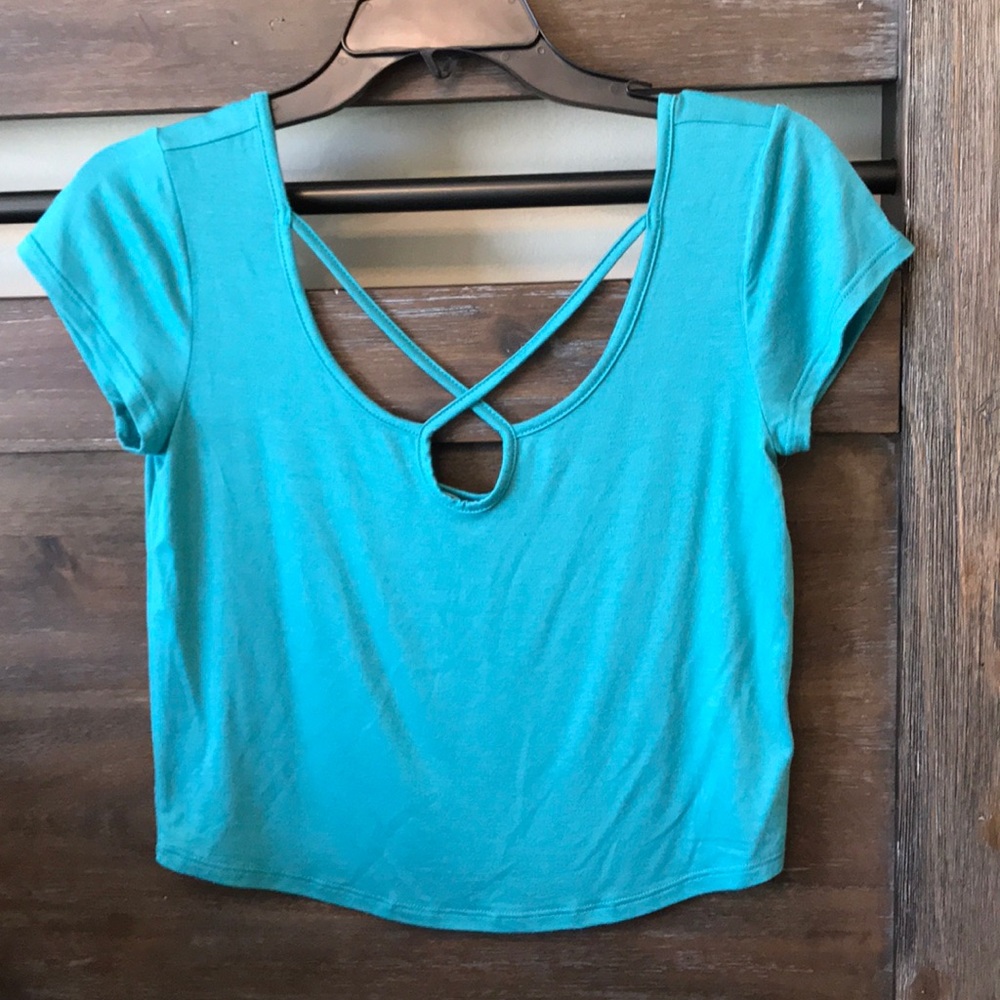 Criss cross crop top